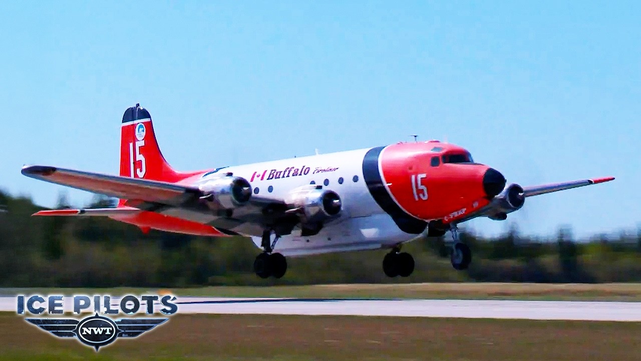 Precision DC-4 Pilot Performs Water Bombing Target Practice! | Ice Pilots