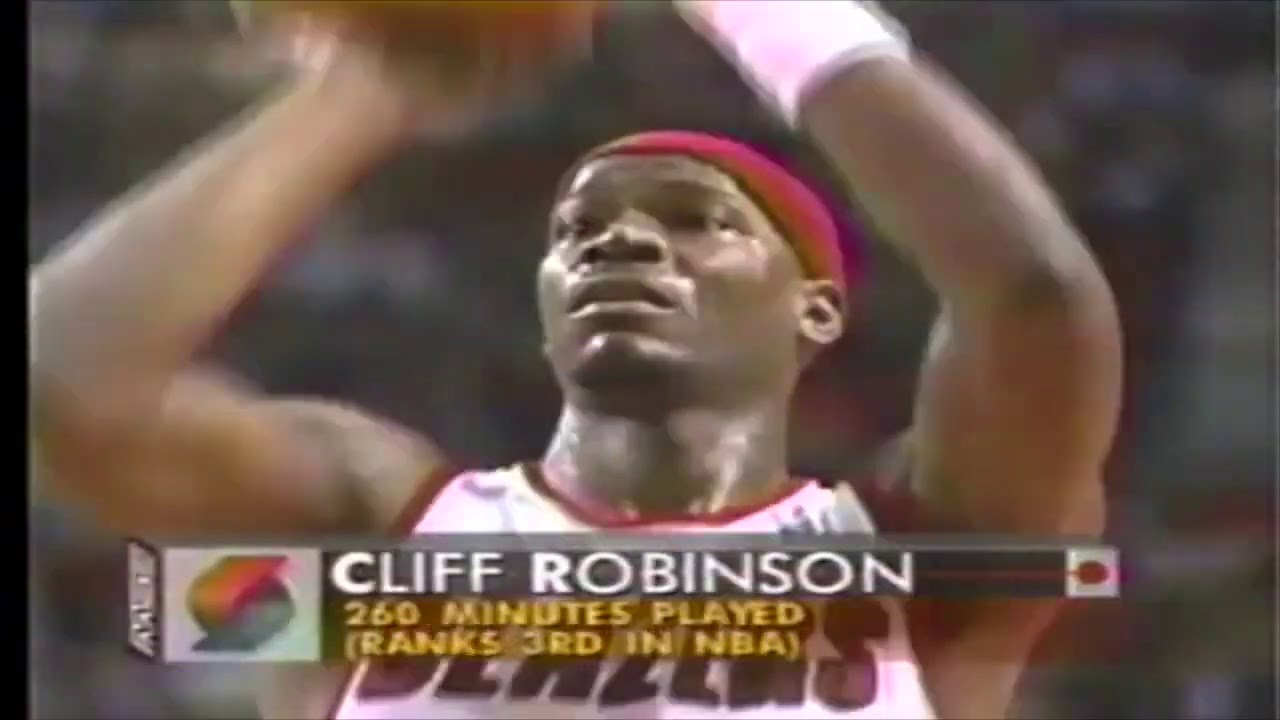 Cliff Robinson 36 Pts, 7 Rebs vs Knicks 11/14/1995