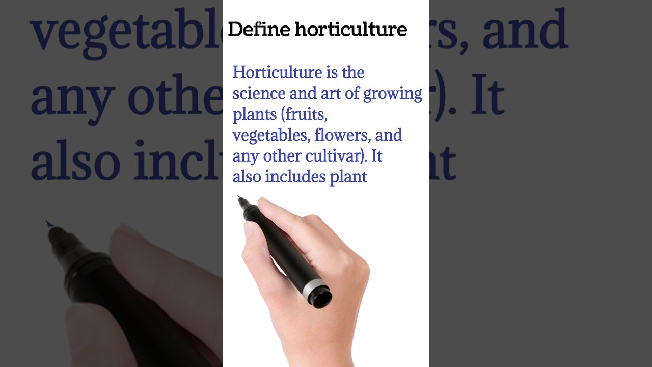 define horticulture