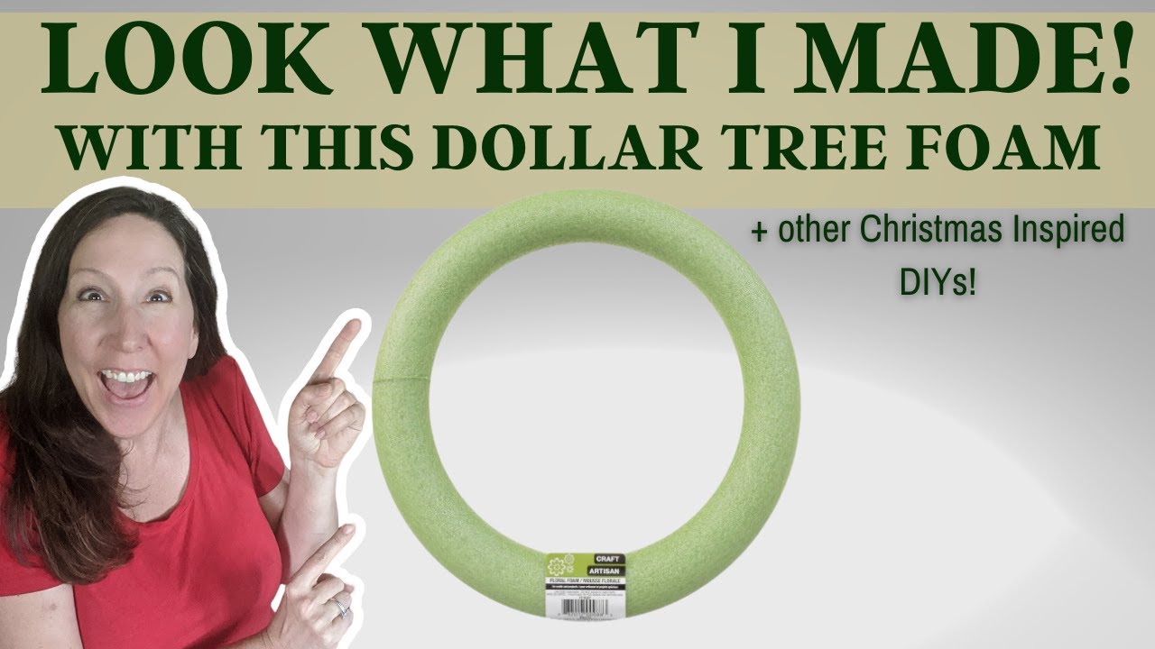 CHRISTMAS IN JULY | LOOK WHAT I MADE WITH THIS DOLLAR TREE FOAM | CHRISTMAS DECORATIONS | FOAM HACK