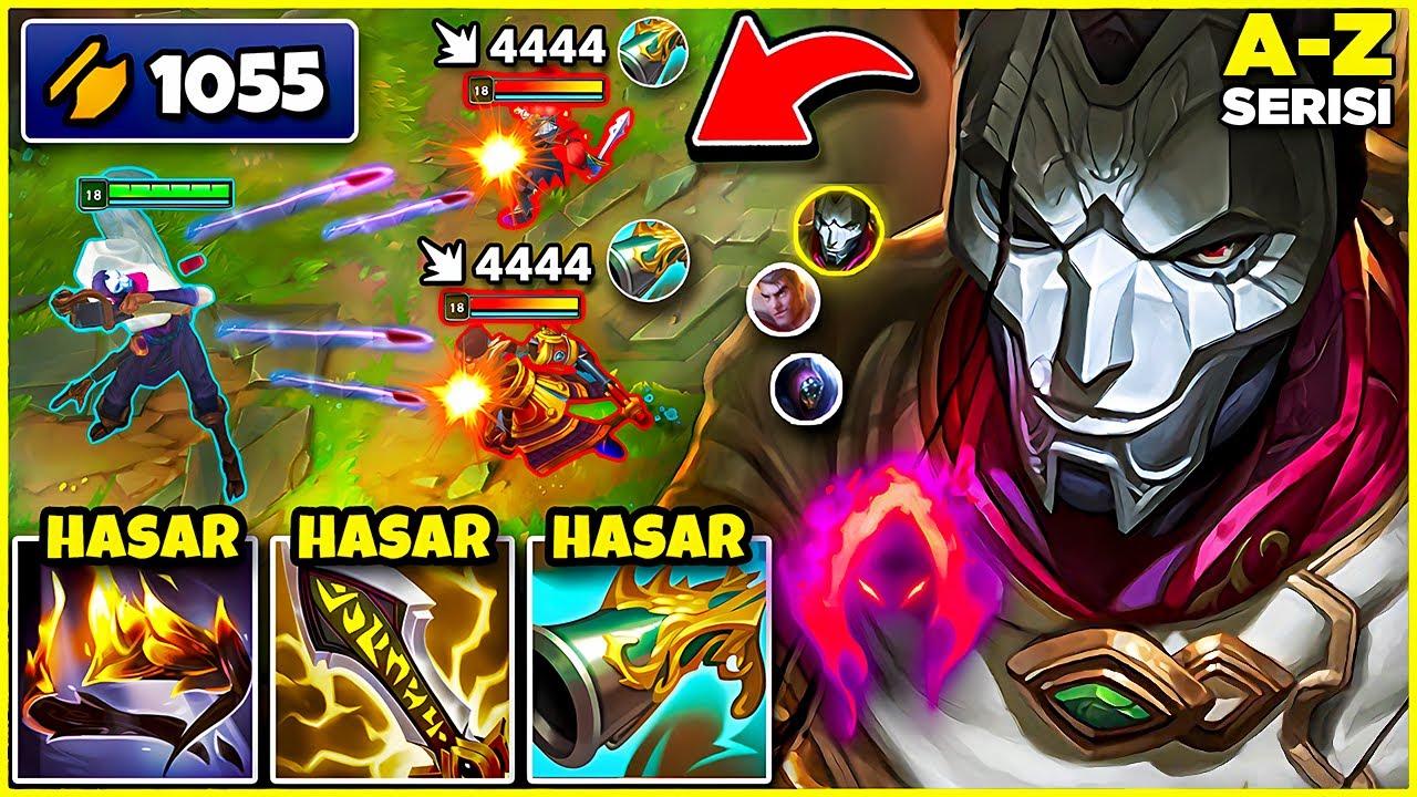 JHIN JUNGLE AMA 1055 AD İLE RAKİBİ TEKLİYORUM! | A-Z JUNGLE #14