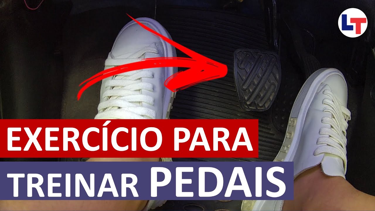 Freio, embreagem e acelerador - Exercício parar Treinar Pedais #DirigirEuPosso #LegTransito