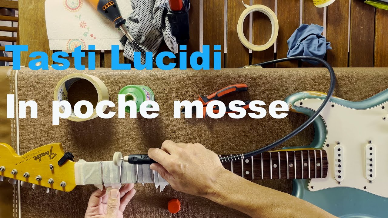 Lucido i tasti della mia Strato Custom Shop! 🎸🎸🎸