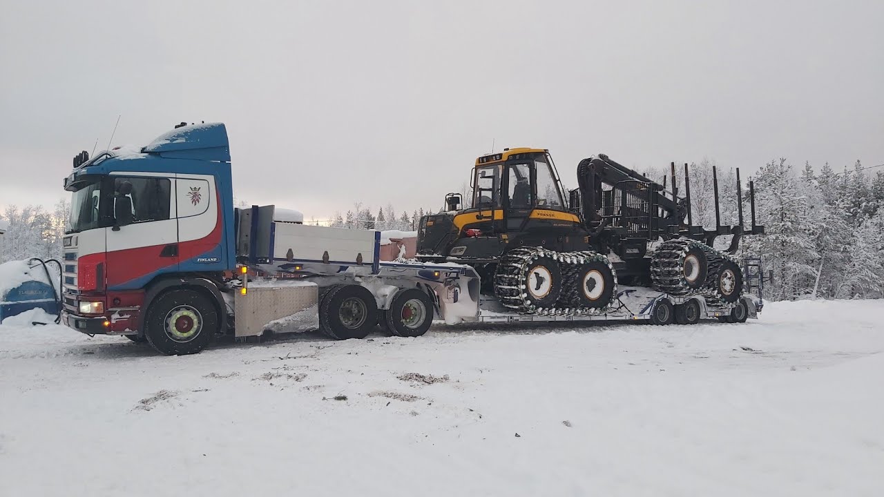 Scania 144 / Ajokoneen siirto / Straight pipe sound