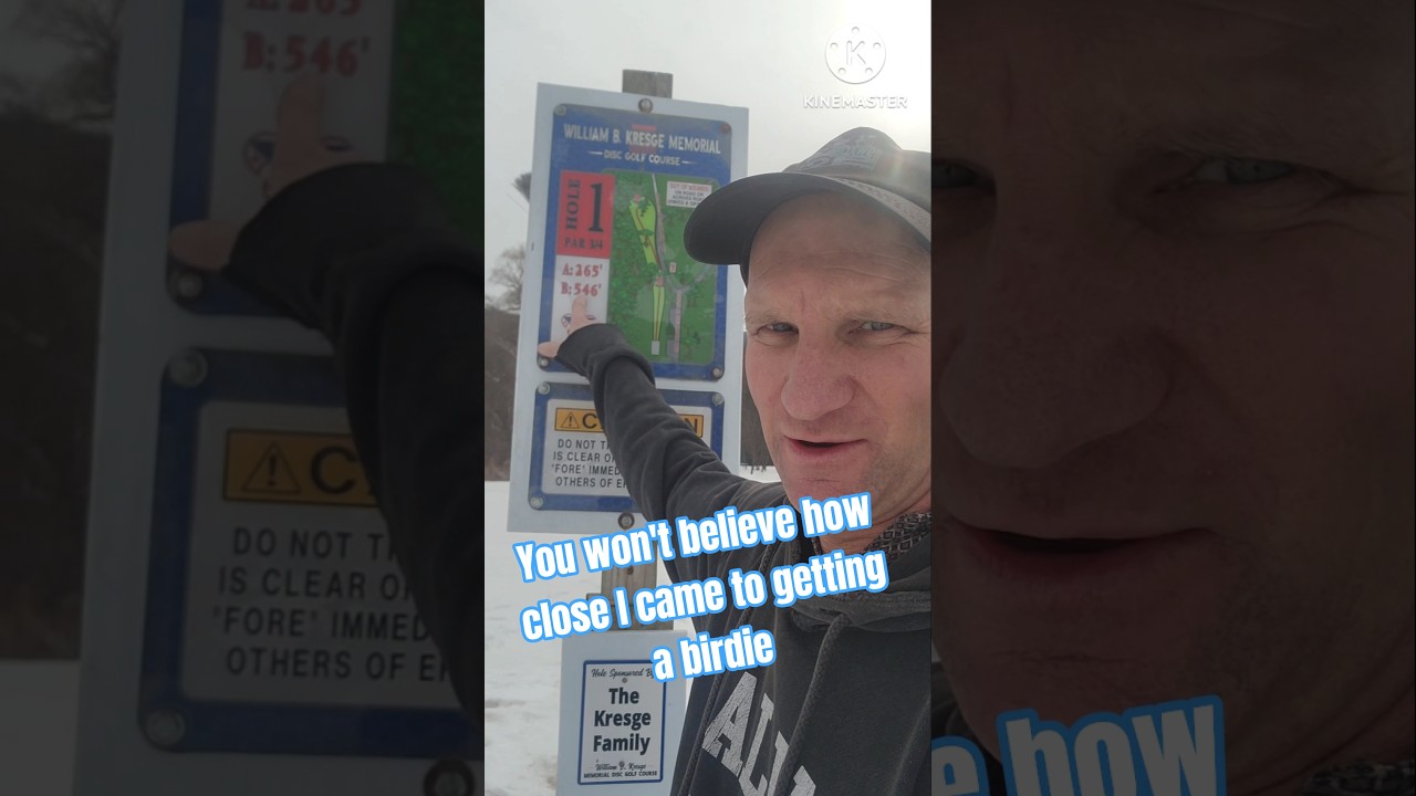 You won't believe how close I came to getting a birdie #shorts #discgolf #fyp #vlog
