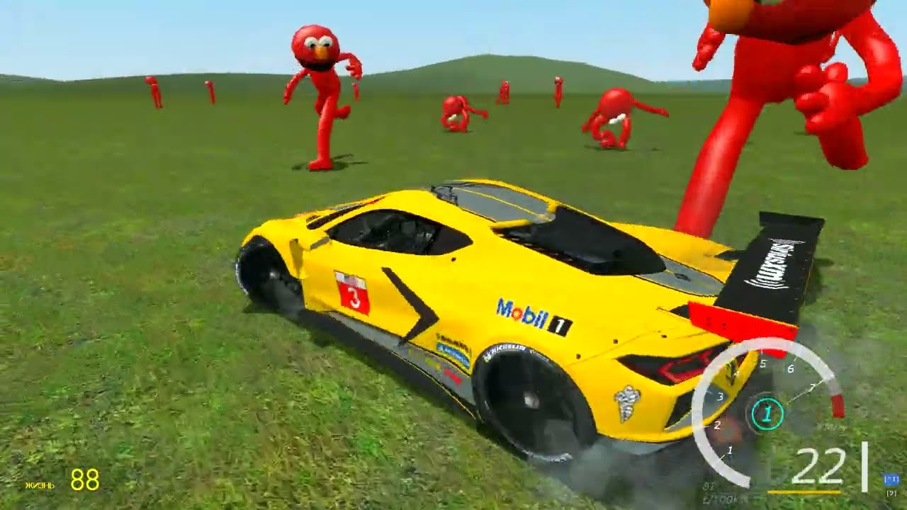 ELMO FAMILY VS NEW CARS (Garry's Mod) Part 2