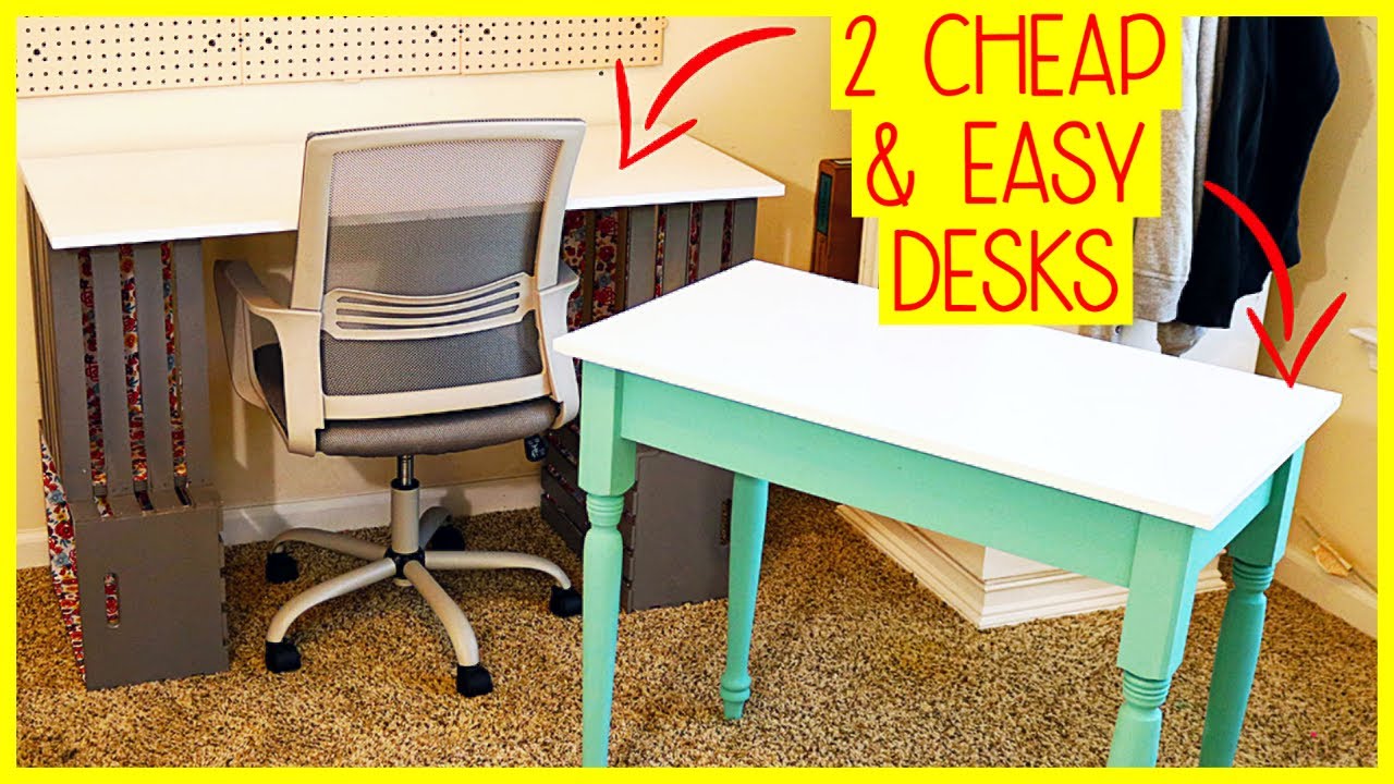 2 Super Cheap and Easy DIY Desk Builds | Home School Teen Desk