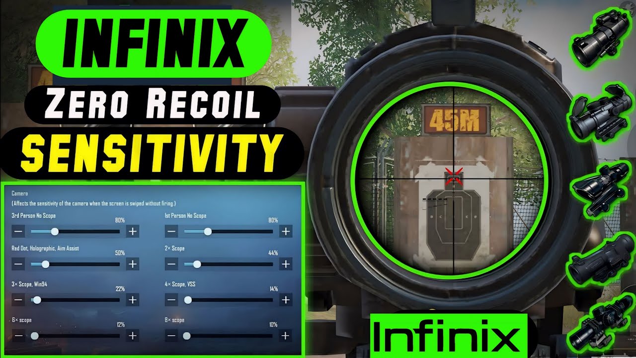 PUBG/BGMI SENSITIVITY SETTING FOR INFINIX MOBILES IN 2024😱|  Infinix Device Sensitivity Setting 2024