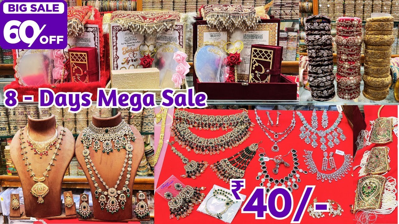 8-Days Limited Offer Wedding Nikah Namah Combo #60%off Bridal CZ & Navratan Jewellery Bangles Market