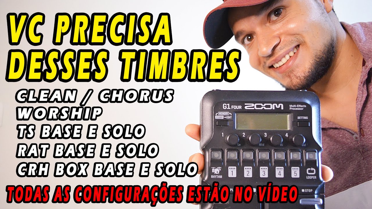 ZOOM G1 FOUR - 9 Timbres Tops Que Não Podem Faltar Na Sua Pedaleira!