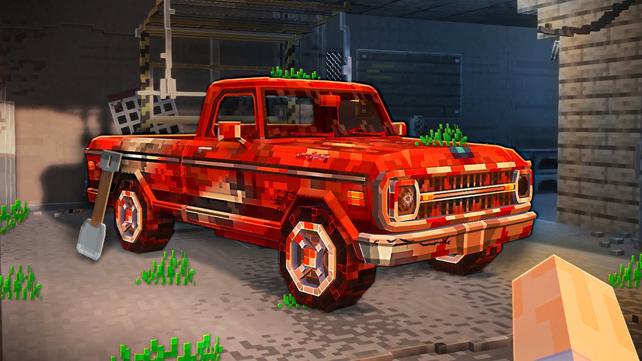RESTORATION OF AN ABANDONED PICKUP TRUCK IN MINECRAFT!