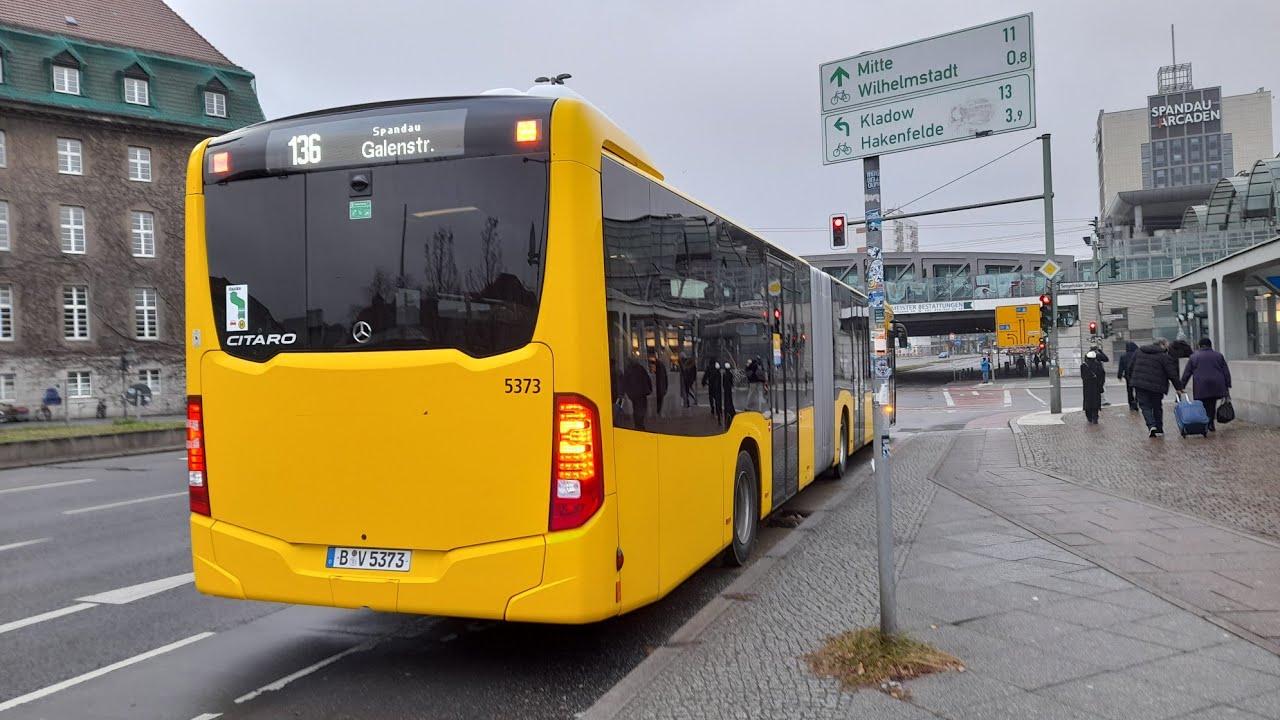 Bus Mitfahrt von Galenstraße bis Tongaweg im MB GN 21 auf der 136 Komplette Linie
