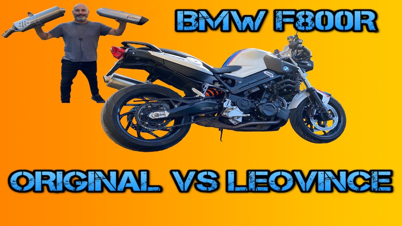 LEO VINCE para BMW F800R TEST DE SONIDO  VS ORIGINAL