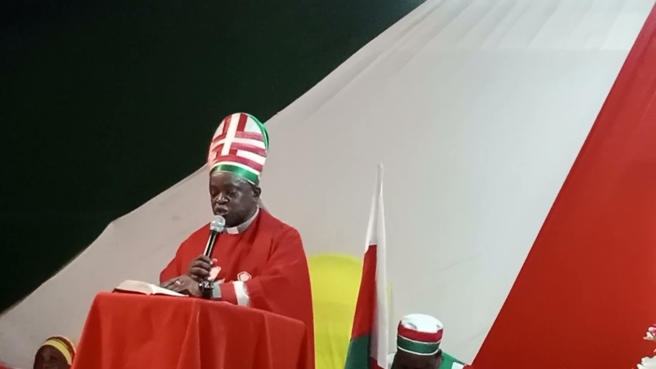 Archbishop Rev John S.J Chabuga of A.D.C church's speech during  youths seminar 2023.
