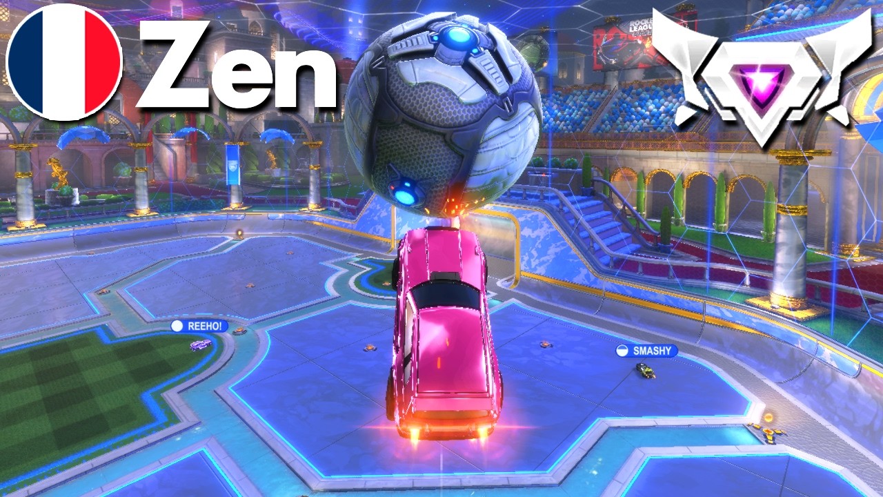 ZEN has UNFAIR CONTROL in Rocket League! (SSL 2v2)