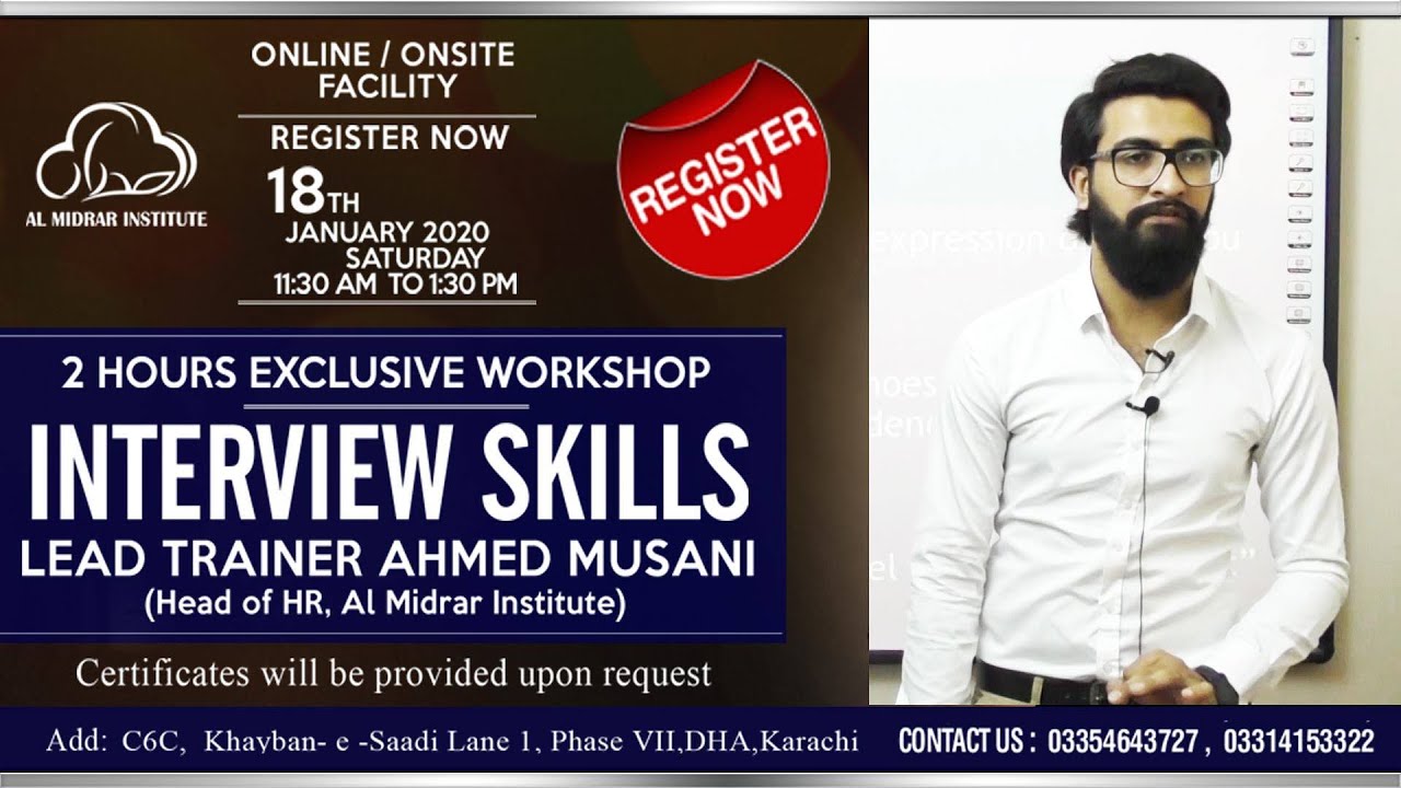 Highlights of Interview Skills Workshop | Al Midrar Institute