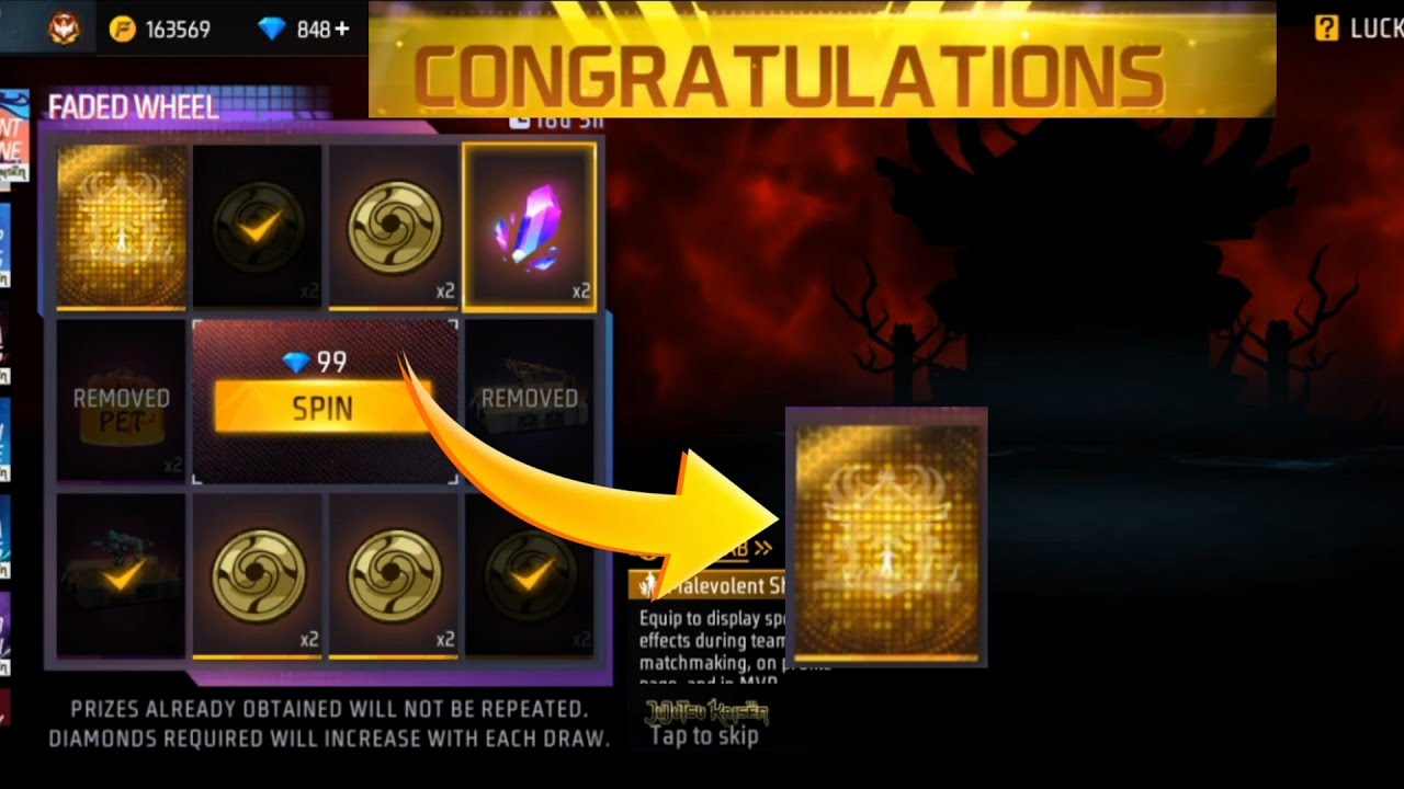 sukuna arrival animation emote freefire kitne diamond mein nikalega malevolent shrine new event spin