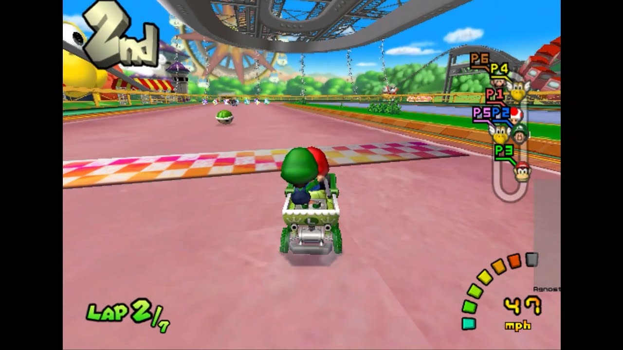 Mario Kart Double Dash Lan Online Mod by kirbymini 6 Players Baby Park Versus