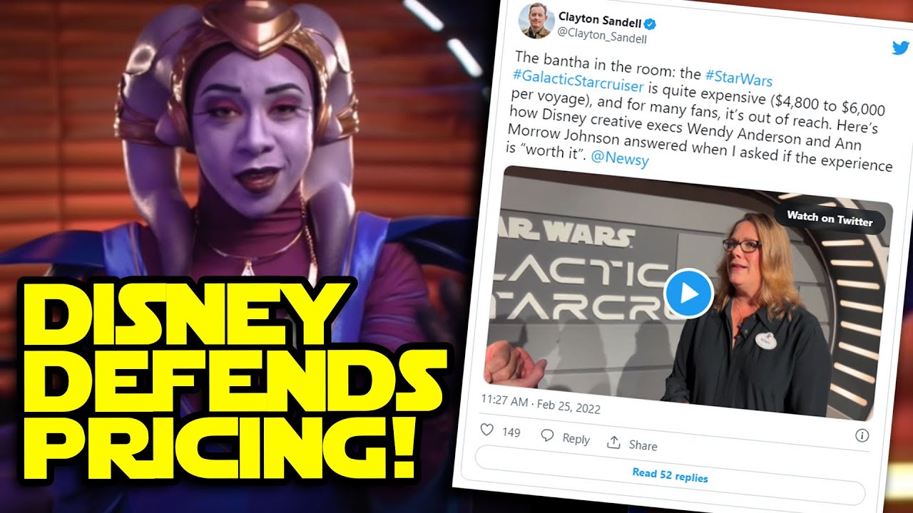 Disney DEFENDS Star Wars Galactic Starcruiser Pricing.