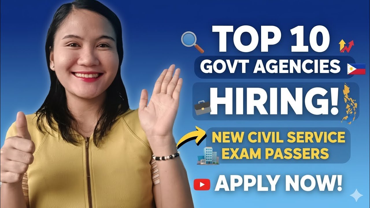 Top 10 Government Agencies Na Pwedeng Applyan Ng Mga New Civil Service Exam Passers 2026 🎉