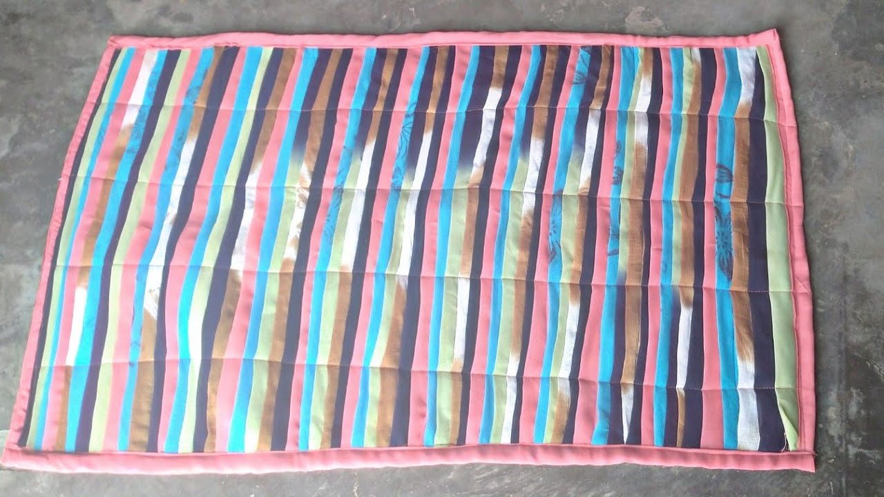 How to make doormat use old dupatta |पुराने दुपट्टे का धमाकेदार यूज़/Reuse | floormat/carpat making