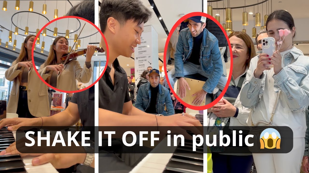 3 musicians play &ldquo;Shake it off&rdquo; in a supermarket (MUST WATCH)