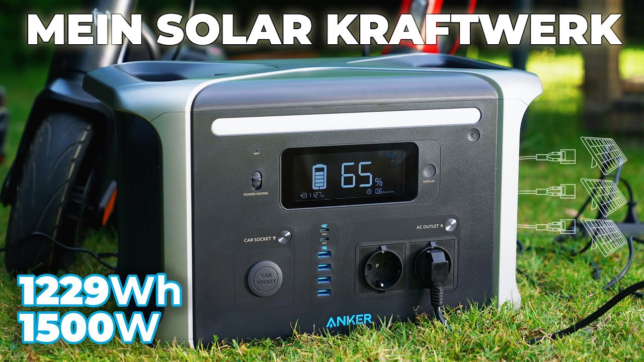 Anker 757 Power Station - 1229WH | 1500W Privates Solar-Kraftwerk!