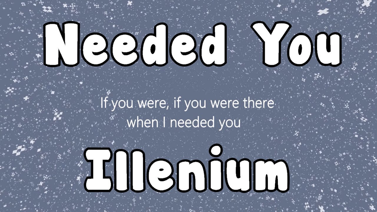 Illenium - Needed You (lyrics and moving snowflake background)