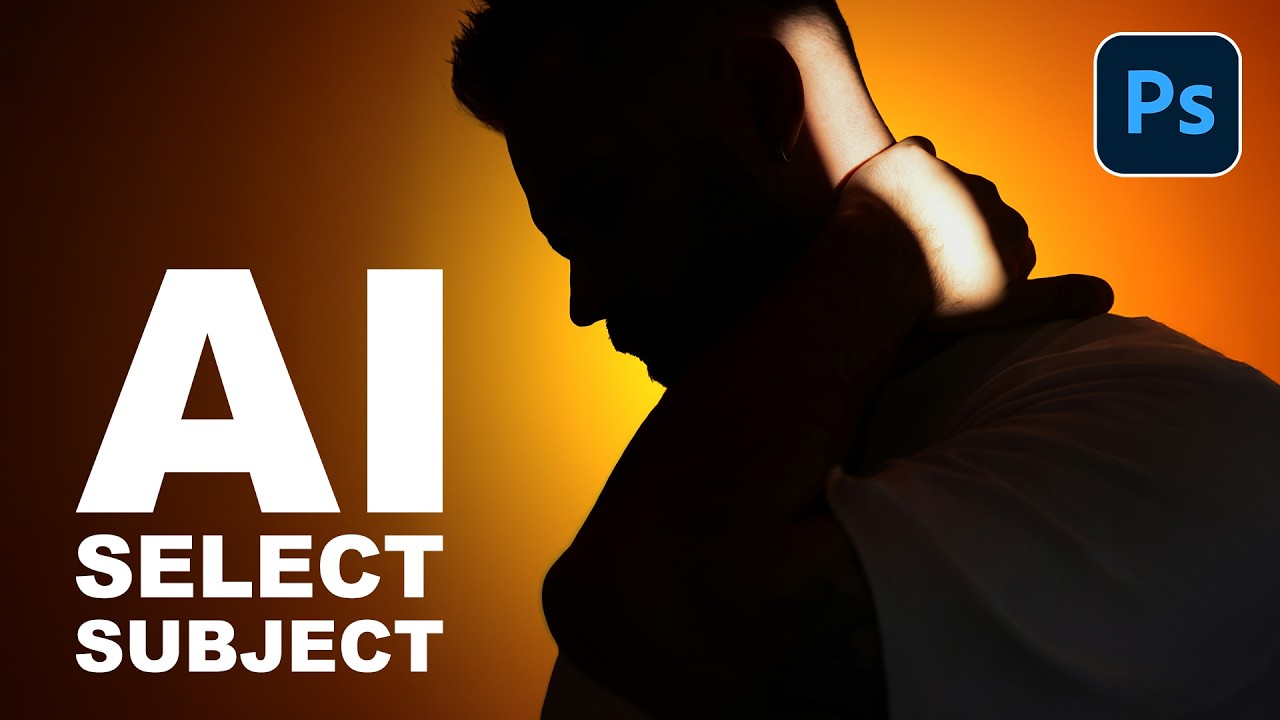 Photoshop Select Subject: Удаление фона и уточнение контуров в один клик! | БЕСПЛАТНАЯ серия с ис...