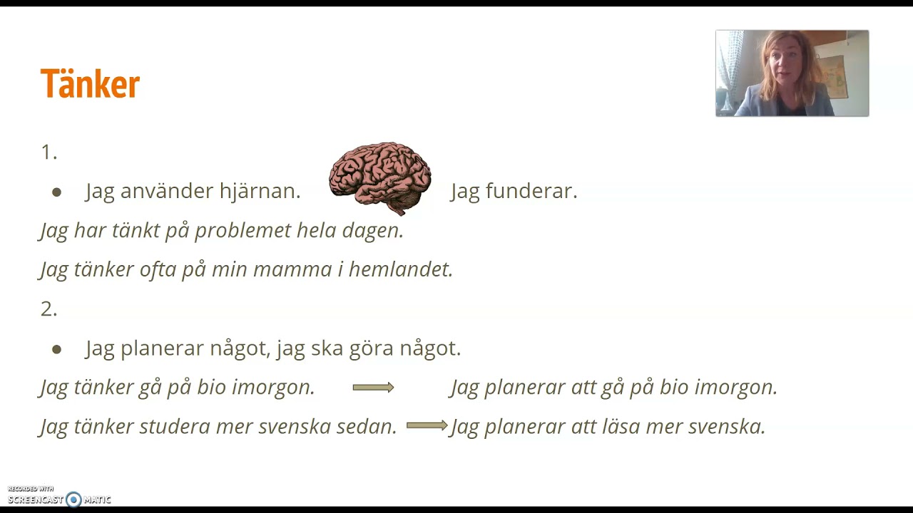 Tycker/tänker/tror
