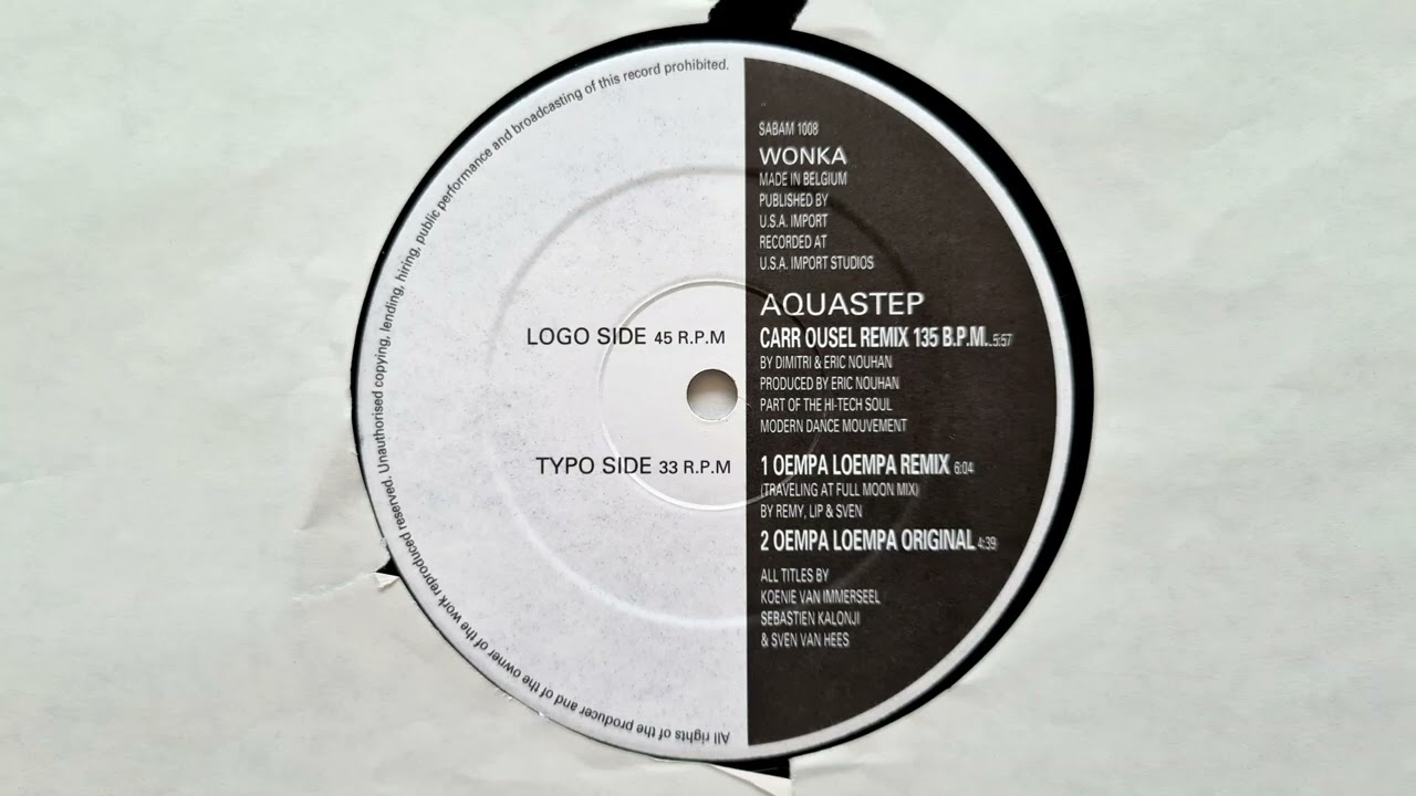 Aquastep - Carrousel (Eric Nouhan & Dimitri Remix) // Wonka Beats (1992)