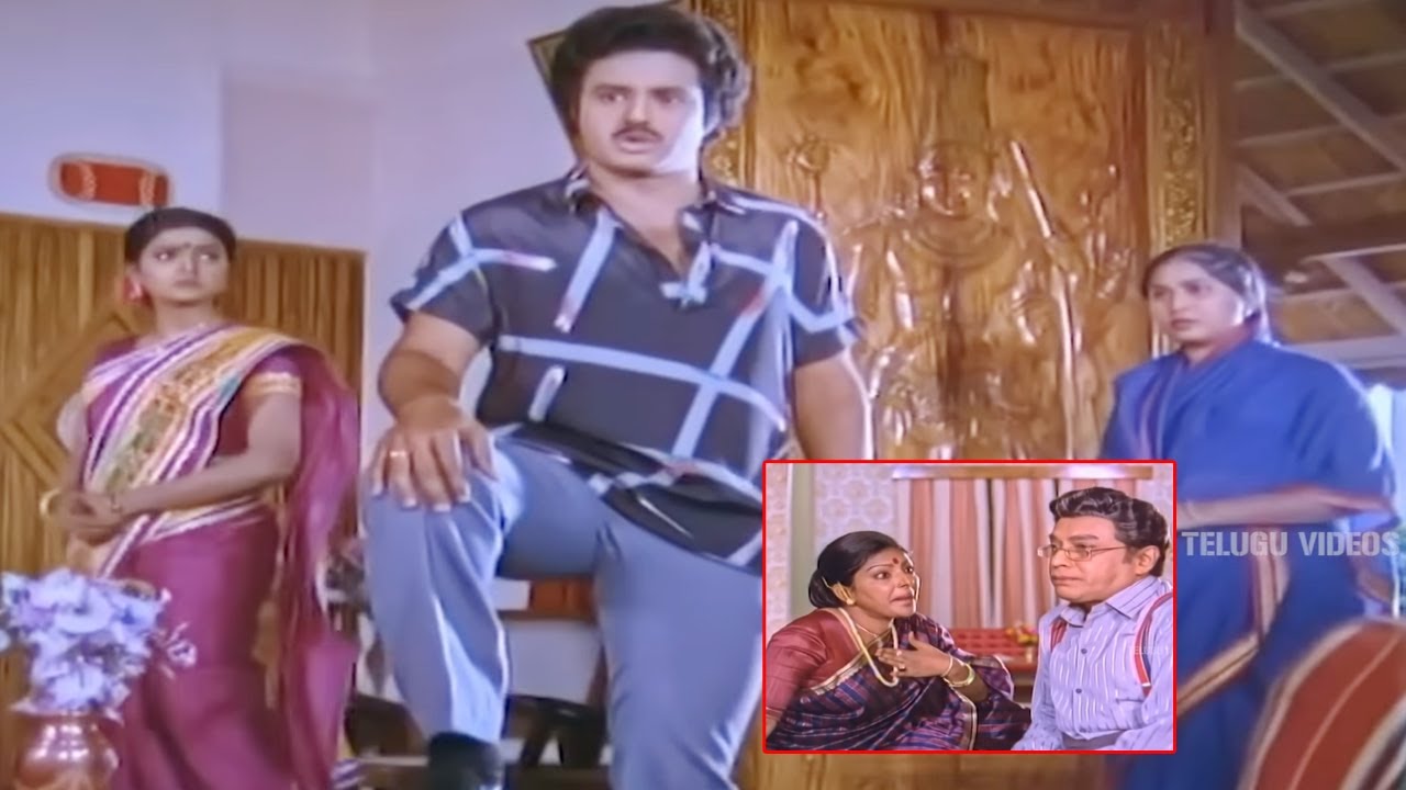 Balakrishna And Bhanupriya, Sarada Telugu Super Hit Movie Scene | @TeluguVideoZ