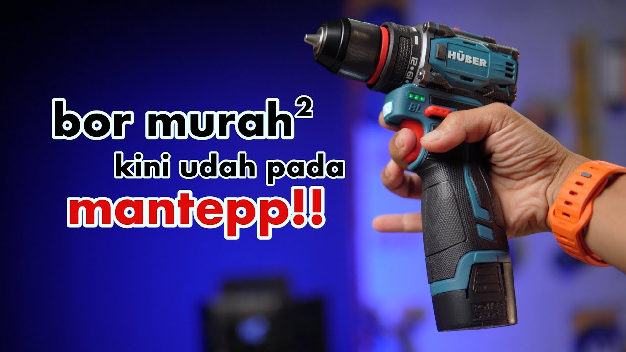 Rp316rb, compact & build quality mantap dikelasnya!! - HUBER HBD1613 CORDLESS BRUSHLESS DRILL 16.8V