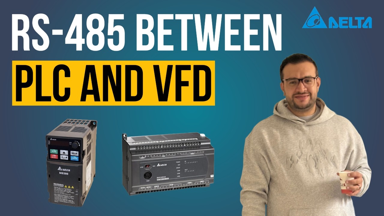 11- Delta PLC and VFD Communication using PLC Link RS-485