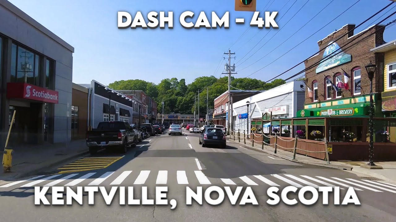 🚗 Kentville, Nova Scotia 🌼4K Drive
