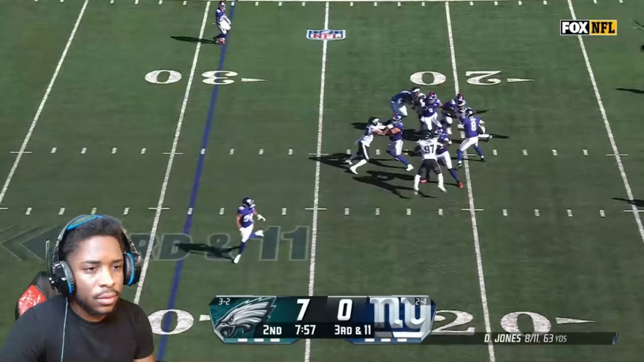 REACTING TO Philadelphia Eagles vs. New York Giants Game Highlights!