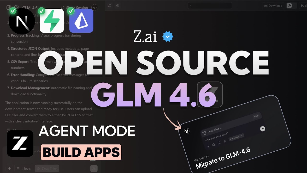Режим агента GLM-4.6 просто убил всех разработчиков приложений ИИ (он БЕСПЛАТНЫЙ)