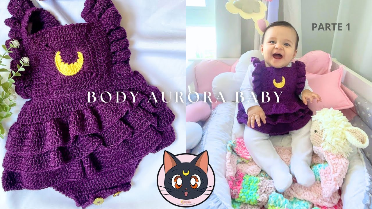 Como Tejer Body de Bebé a Ganchillo🌙Talla 9 A 12 Meses| Tutorial Hebras Crochet