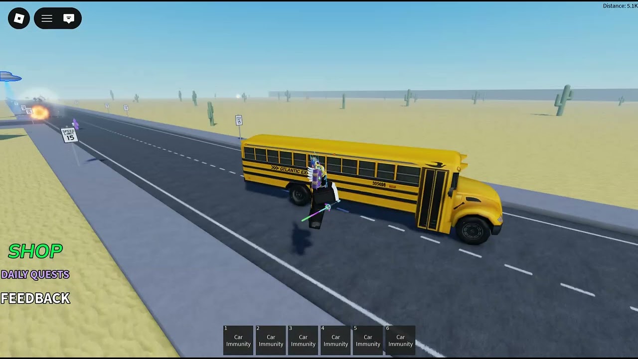 crossing a road
