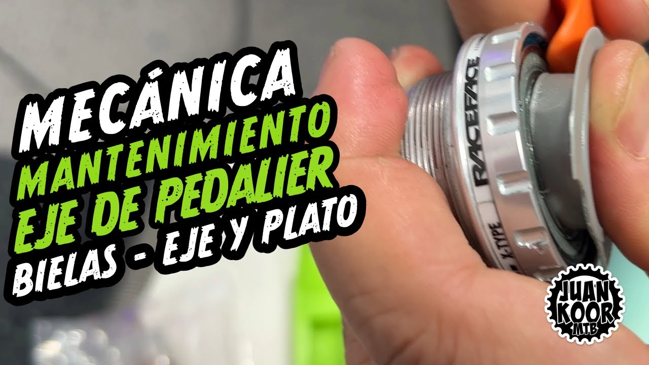 Como Desmontar Eje de Pedalier y las Bielas Race Face - Mantenimiento y Cambio de Plato Wolf Tooth🐺