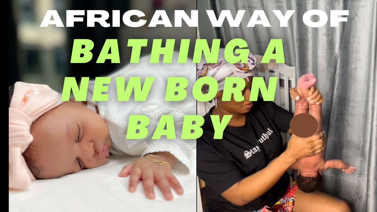 How to bath a new born baby TRADITIONAL STYLE OF BATHING A NEW BORN BABY IN AFRICA #viral #subscribe