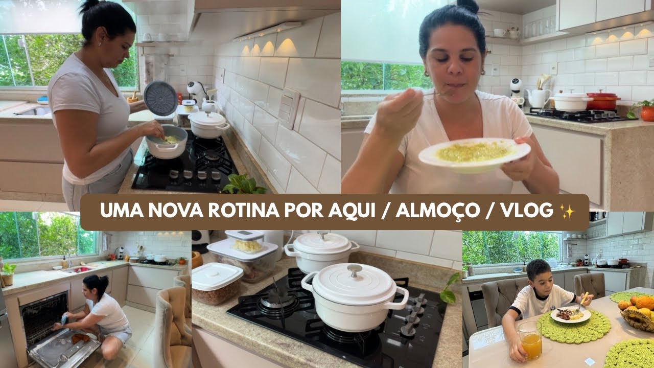 NOVA ROTINA ESCOLAR + ALMOÇO CASEIRO | Uma Manhã Comigo✨🤎