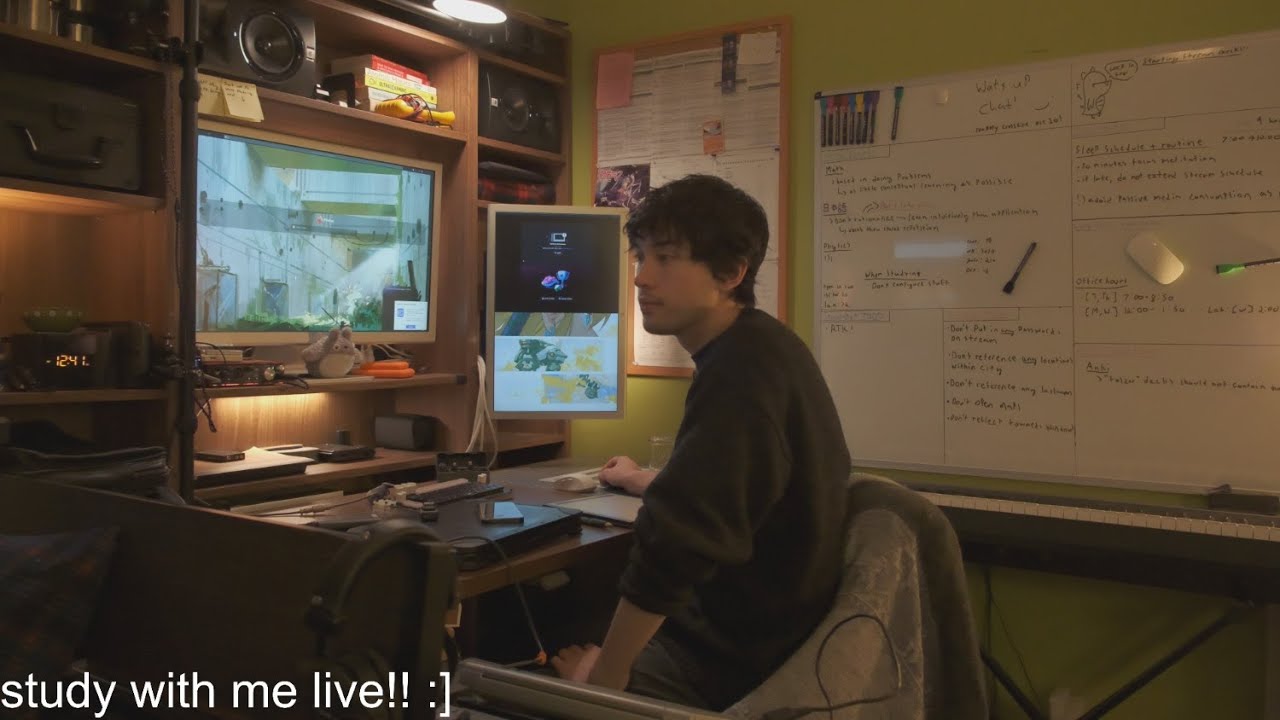 | study with me live! | pomodoro 60:10! |