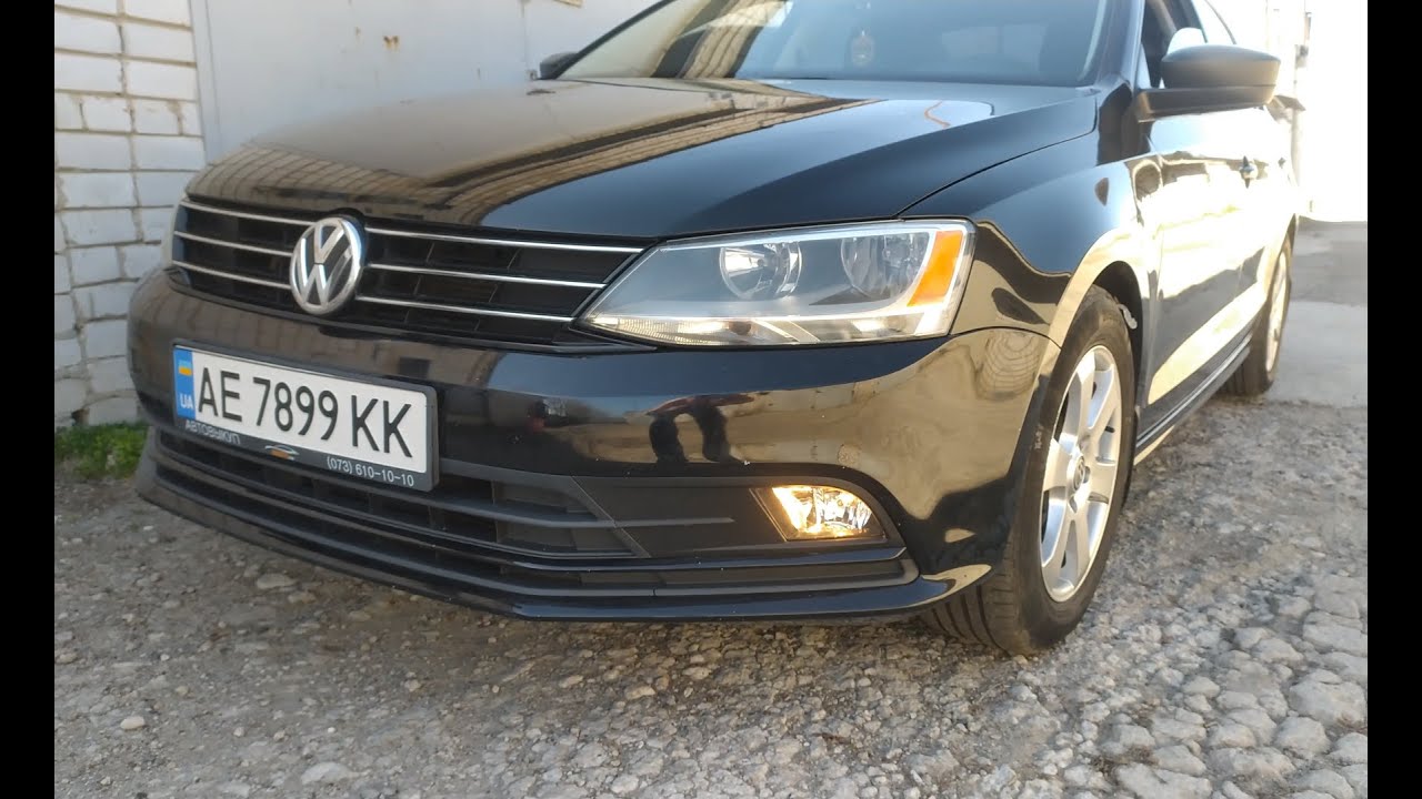 Установка и подключение противотуманных фар Volkswagen Jetta 6, (через реле и кнопку)