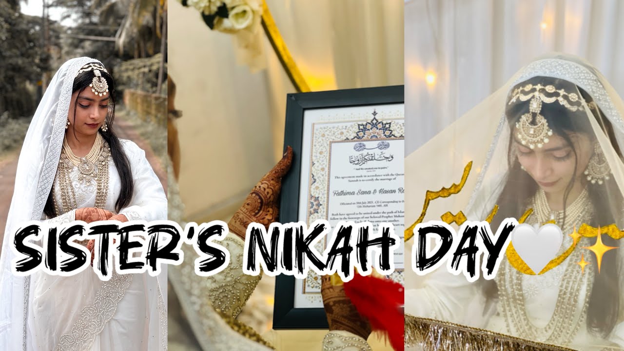 Sana’s nikah day😭🫶🏻|1year ago |do watch and support🤍✨ @SapaZaraa