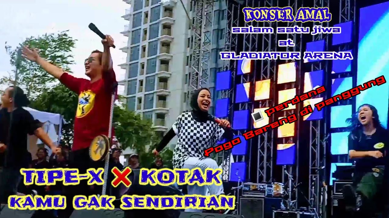 TIPE-X ❌ KOTAK TAMPIL BARENG PERTAMA KALINYA DI KONSER AMAL SALAM SATU JIWA AT GLADIATOR ARENA