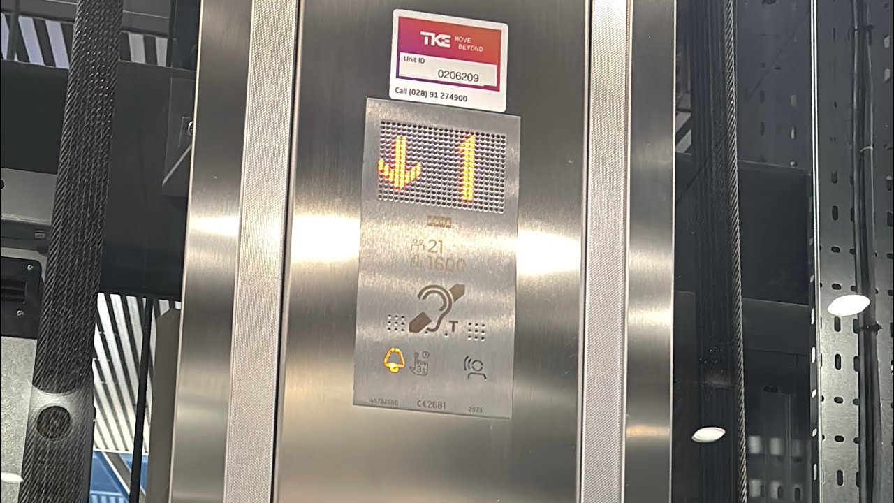 New Kone Monospace Lifts at Belfast Grand Central Station