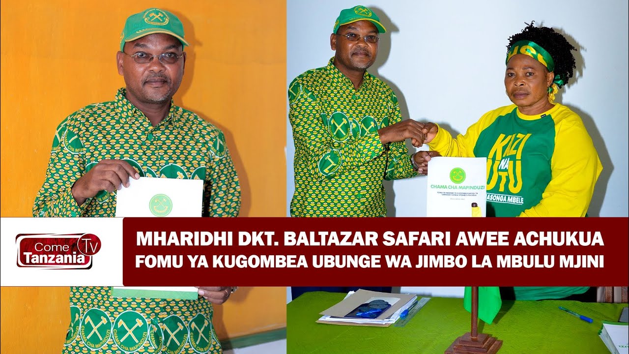 MHADHIRI DKT. BALTAZAR S. AWEE | AINGIA MTU KATI KUWANIA JIMBO LA MBULU MJI