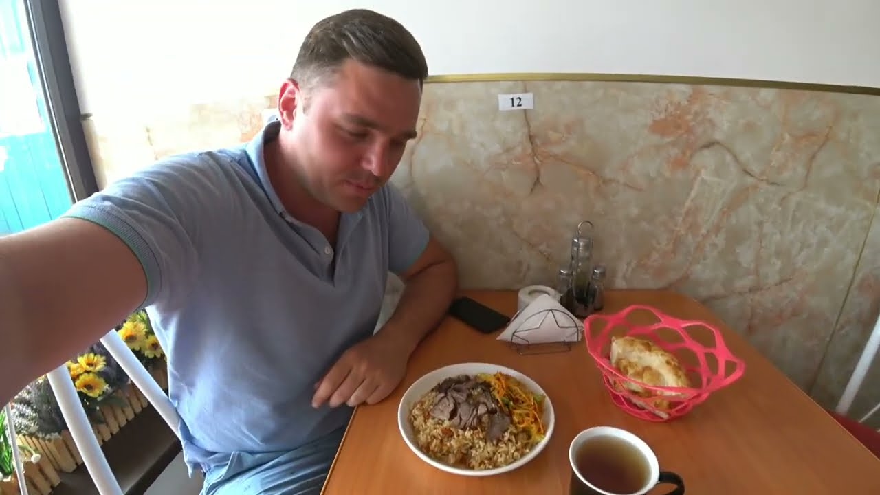 Базар Кара-Балта, Овощи, Фрукты, Рыба, Мясо. Плов на базаре. Цены на продукты в Кыргызстане!
