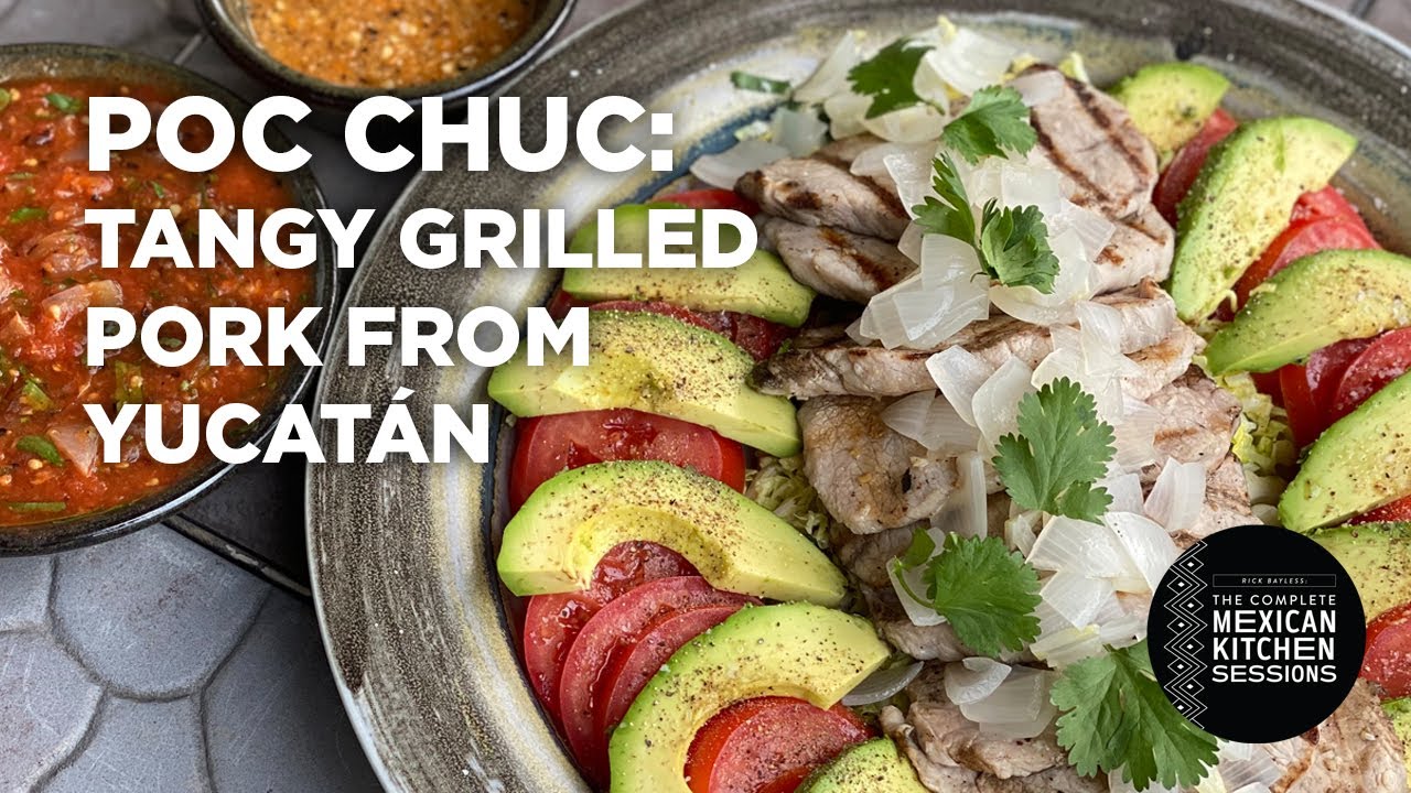Poc Chuc: Tangy Grilled Pork with Roasted Onions & Fresh Garnishes